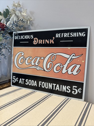 Vintage style coca cola metal - vintage, coca-cola