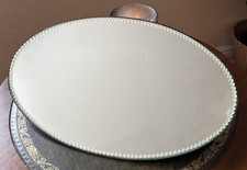 Vintage Pie Crust Mirror Plate