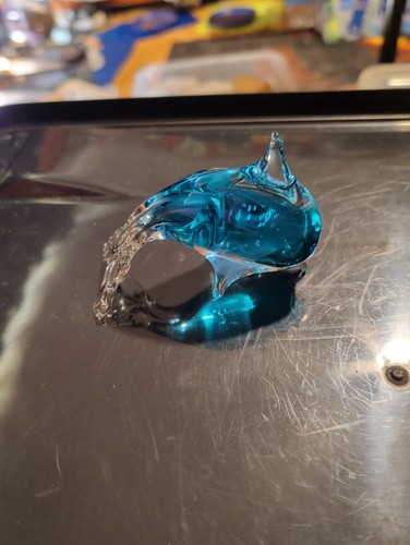 Multicolor glass dolphin - multicolor,