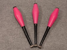 Set of 3 juggling clubs. Nicely weighted. Ideal for starting or advancing skills