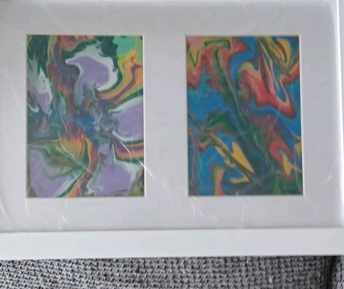 Acrylic paintings white - in,