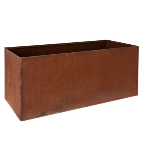 Garden cube metal planter - metal,
