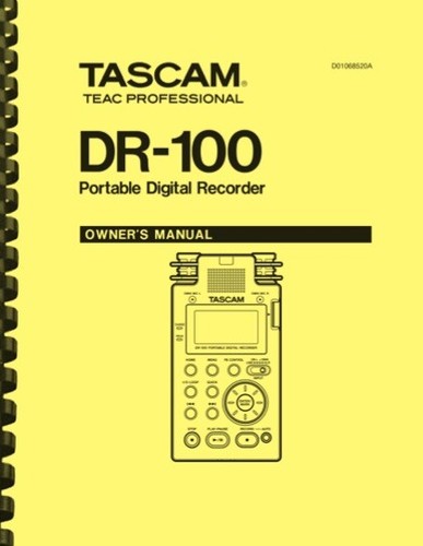 Tascam 100 portable - dr-100, digital