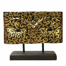 Master Wood Carved Gold Color