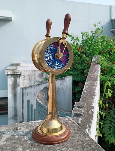 Vintage brass ship engine - vintage,