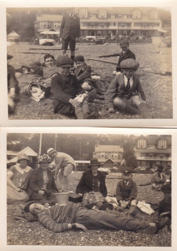 Two antique photographs family - photographs,