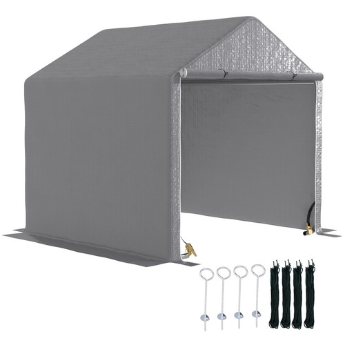 Temporary carport grey - temporary,
