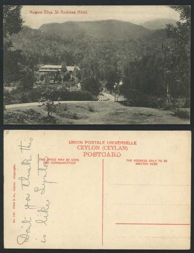 Ceylon old postcard mts - ceylon,