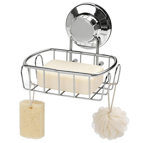 Suction soap dish for shower - suction,