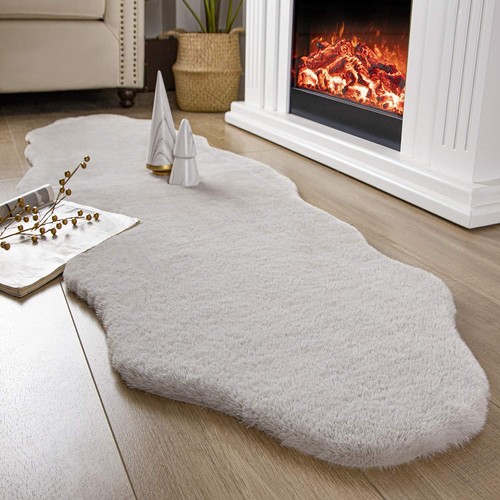 Fluffy shaggy rug faux rabbit - fluffy,