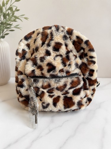 Faux fur mini backpack - fur,