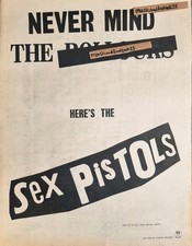 Rare SEX PISTOLS NEVER MIND