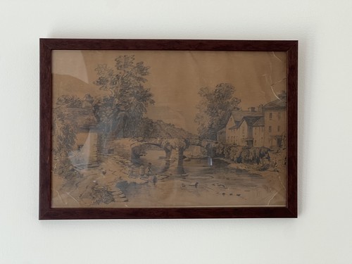 Antique pencil study - pencil,