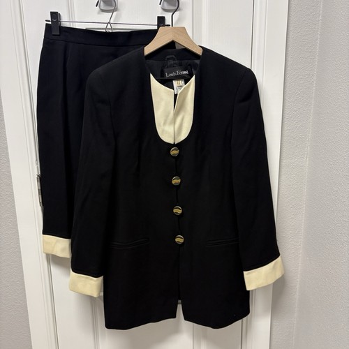 Vintage louis feraud black and - vintage,