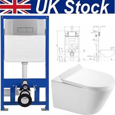 Rimless Wall Hung Toilet Pan