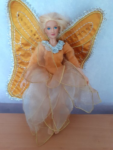 Vintage angel stars doll - angel, gold
