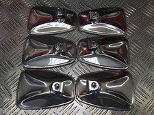 VESPA MOD STYLE CHROME BACKED FLUTED RIBBED MIRRORS CHOOSE YOUR QUANITY