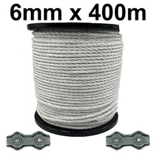 6mm Electric Fence White Poly