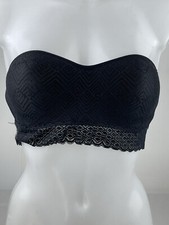 Primark Women Strapless Bralette Solid Stretch Tube Top Seamless Bra Size Small