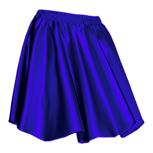 Black satin mini - black, women