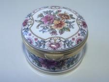 A Pretty Falcon China Trinket Pot with Floral Design
