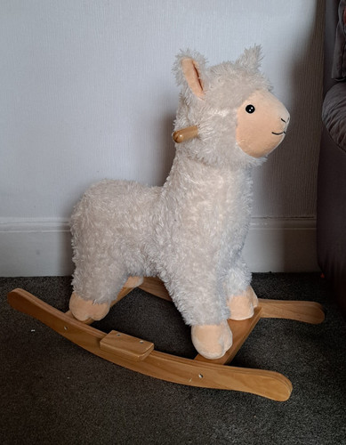 Plush llama alpaca rocking - plush, toy