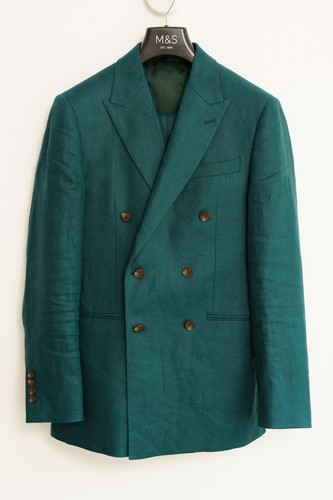Moss 100 linen green double - green,