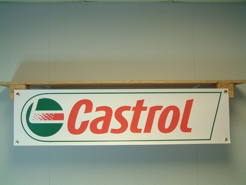 Castrol oil banner car - oil,