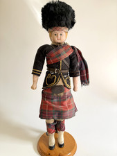 Antique Bisque German Shoulder Head Parian Scotsman China Doll 14”