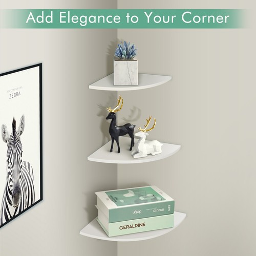 Set white corner shelf - corner,