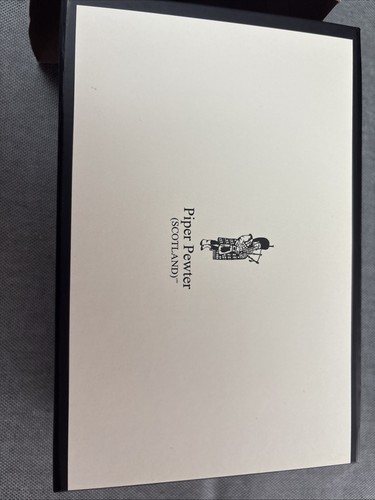 Piper pewter scottish - piper, quaich