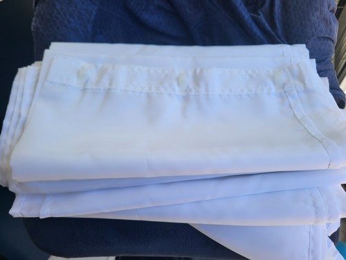 White curtain set - white, kampa