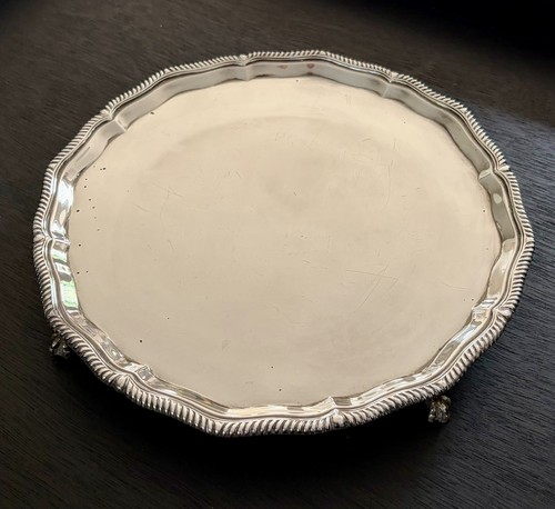 1920 sterling silver salver - silver,