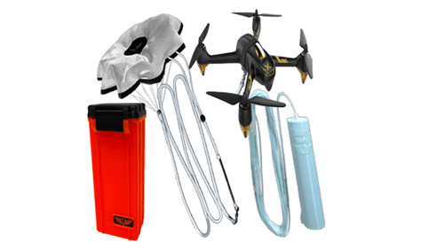 Nano rig falconry parachute - rig.,