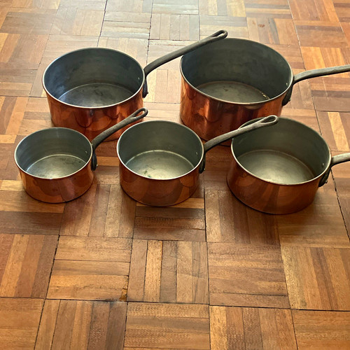Piece copper saucepan set - saucepan,