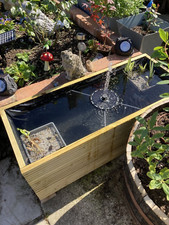 Raised garden pond wooden - raised,