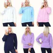 Women's Thick Winter Jumper Knitted Pattern Long Sleeve Ladies Sweater Pullover