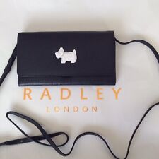 Radley Loyal Heritage Small Phone Bag Cross Body Bag Black Leather New RRP £109