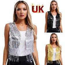 Women's Sequin Vest Jackets