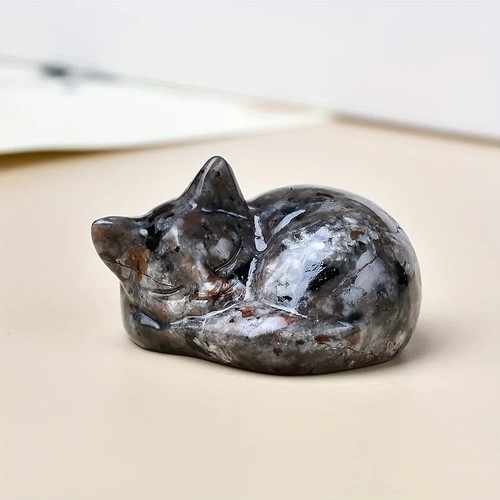 Crystal sleeping cat - crystal,