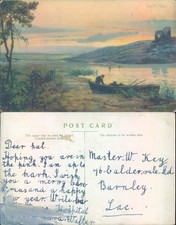 Loch Awe landscape with boat
