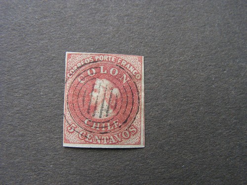 Chile 1853 old stamp - 1853,