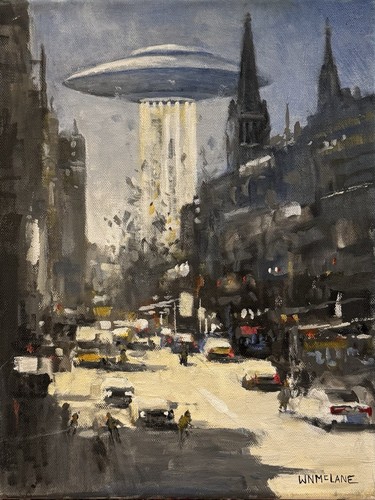 Original new sci painting - original,