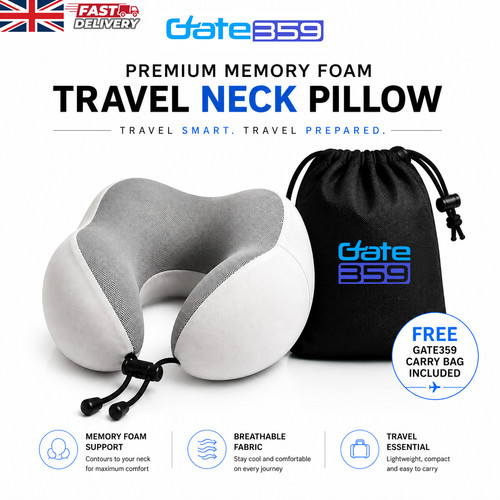 Memory foam travel neck - foam, pillow