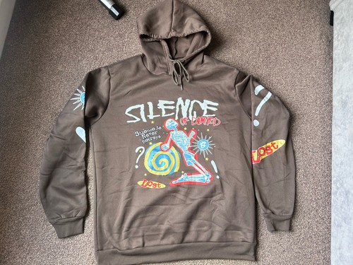 Men brown graphic hoodie - men’s,