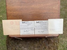 The Beatles Fan Club Membership Cards x 2 May 1966-April 1971 + Envelope x 2