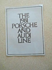  1981 Audi & Porsche car range advertising brochure - USA - - -