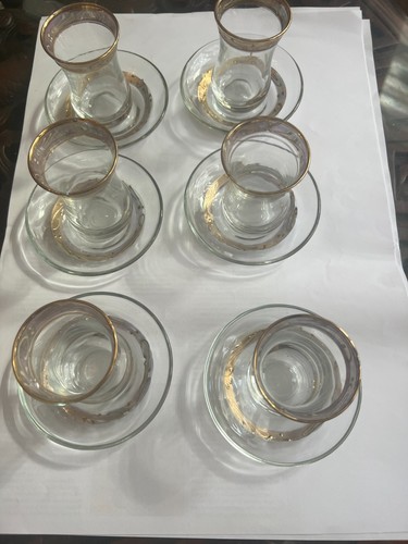 Turkish arabic tea set 6 - set, of
