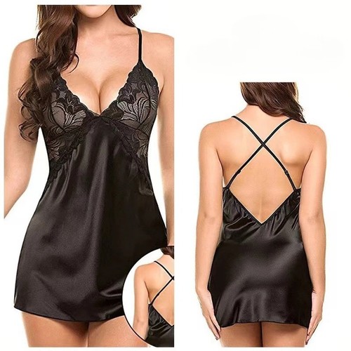 Womens lace sexy satin silk - womens,