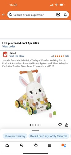 Wooden activity trolley - activity,